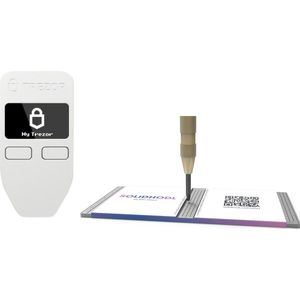 Trezor One White + SOLIDHODL - Voordeelbundel - Hardware Wallet - Wallet voor Bitcoin, Ethereum en vele andere crypto