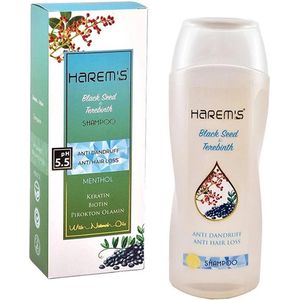 Harem's Black Seed Shampoo and Terebinth - keratin - biotin - pirokton olamin - anti hairloss - anti dandruff