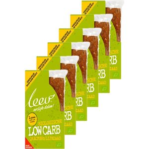 Leev® Bio | Low Carb Qrackers | Lijnzaad | 6 stuks | 6 x 80g (3 x 2 crackers) | Eiwitrijke voeding | Koolhydraatarme Crackers
