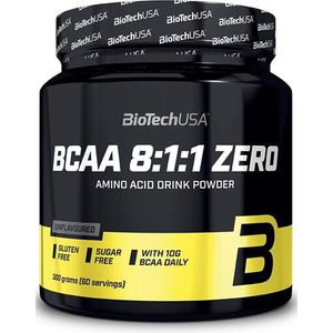 BiotechUSA BCAA 8:1:1 - BCAA Zero - Suikervrij - Glutenvrij - 250 gram - Blue Raspberry Smaak