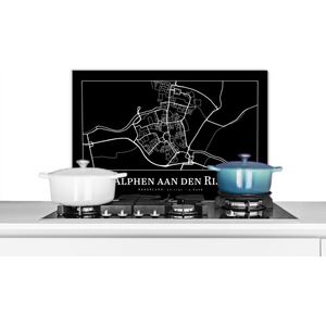 Spatscherm keuken 60x40 cm - Kookplaat achterwand Kaart - Stadskaart - Alphen aan den Rijn - Plattegrond - Muurbeschermer - Spatwand fornuis - Hoogwaardig aluminium