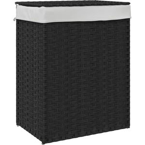 vidaXL-Wasmand-met-deksel-46x33x60-cm-poly-rattan-zwart