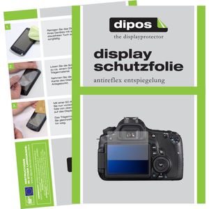 dipos I 2x Beschermfolie mat geschikt voor Canon EOS 60D Folie screen-protector