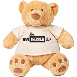 Pluche Beer Aantrekkerlijk - boer - trekker - landbouw - boerderij - tractor - knuffel - cadeau - beertje