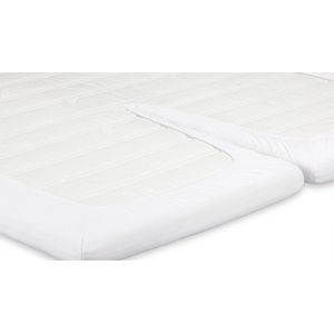 BeterBed Select Jersey Hoeslaken Splittopper - 200 x 200/210/220 cm - 100% Katoen - Matrasbeschermer - Matrashoes - Wit