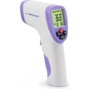 MOZY - Contactloze Thermometer - Paars - 1 Seconde - 34 Registraties - 2 Modi - in Hoes - Non Contact - Voorhoofd en Lichaam Thermometer - Koortsthermometer - Kinderen en Volwassenen - Infrarood -