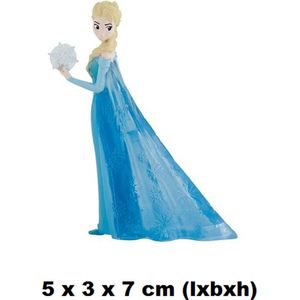 Bullyland - Frozen Mini Elsa -Taarttopper - Speelfiguurtje - 5 x 3 x 7 cm (lxbxh)