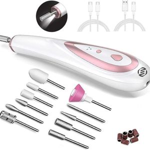 Equivera Elektrische Nagelvijl - Nagelfrees - Electric Nail File - Manicureset - Manicure. Pedicure - Nagelvijl - Nagelboor - Kerstcadeau - Sinterklaas - Sinterklaas Cadeau - Cadeau Voor Vrouw - Cadeau Voor Man - Cadeau