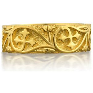 Barok blad ring 14K - Goud