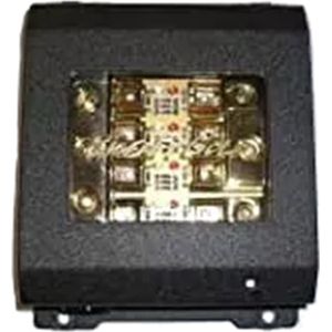 Phoenix Gold ZBB 343 blk Titanium AGU zekeringblok met diagnoseaansluiting 3 x 50 mm² ingang, 50 mm² & 2 x 25-10 mm² Si. Uitvoering, zwart Made in USA