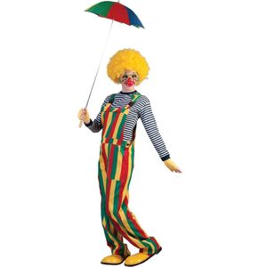 Tuinbroek Circus Clown gekleurde strepen - Maat 52/54