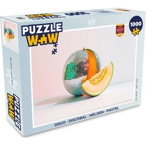 Puzzel Disco - Discobal - Meloen - Pastel - Legpuzzel - Puzzel 1000 stukjes volwassenen