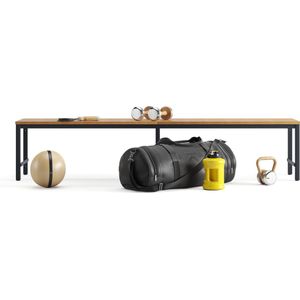 Furni24 Garderobebank 200 cm antraciet