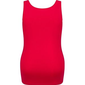 RJ Bodywear Pure Color dames top (1-pack) - hemdje met brede banden - donkerrood - Maat: XXL