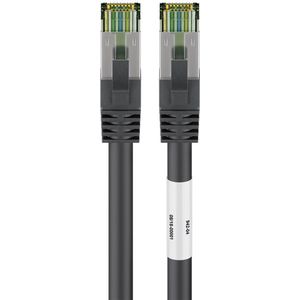 Premium S/FTP CAT8.1 40 Gigabit netwerkkabel / zwart - LSZH - 25 meter