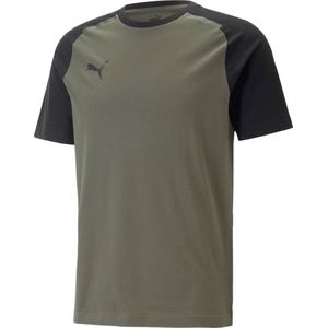 Puma Team Cup Casuals T-Shirt Heren - Mossy Green | Maat: XL