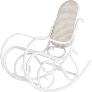 Fameg Felicia houten schommelstoel wit
