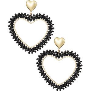 Hart Oorbellen- statement oorbellen -statement oorbellen - cadeau - kerst-