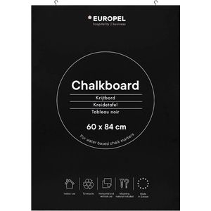 Europel krijtbord zonder lijst – muurdecoratie – tekenbord - 60x84cm