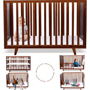 CuddleCare Babybox - Baby bed - Kinderbox - Meegroeibed - Peuterbed - Bed - Kindersofa - Commode - Ledikant Baby - 4 in 1 - 0-10 jaar - 135x75x90