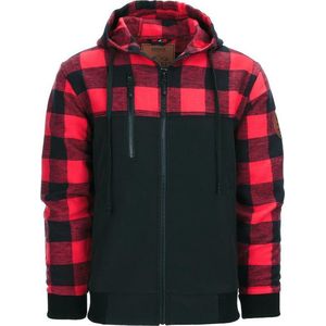 Fostex Garments - Lumbershell Jacket (kleur: Zwart/Red / maat: XXXL)