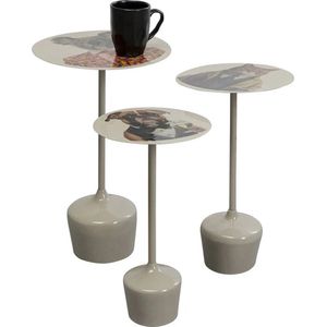 Kare Design - Bijzettafeltjes Business Dieren Kat, Hond, Koala - set van 3