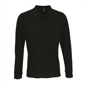 SOL'S Unisex Long Sleeve Polycotton Polo Shirt L03983 - Black - 5XL