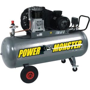 MECAFER Compressor 150 L 3PK Tweecilinder riem 10 bar Semi Pro PowerMonster - 425200