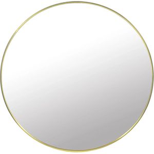Viking Choice - Ronde spiegel - badkamerspiegel - wandspiegel - ø 70 cm - goud