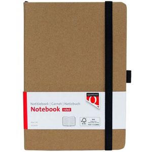 Notitieboek quantore a5 lijn 192blz 80gr kraft | 1 stuk | 3 stuks