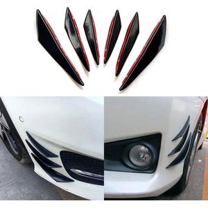 Auto accessoires / Auto Voorbumper / Sport Auto Voorbumper / Auto bumper/ auto bumper strips / auto Voorspoiler/Front Bumper / Zwart Mat / 6 Stuks maak je auto speciaal