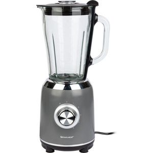 SILVERCREST® KITCHEN TOOLS Blender pastel - Vermogen: 600 W - Mengkan: 1,75 L - Snelheden: 5 + pulse functie - Kleur: Antraciet - Voor shakes, smoothies, crushed ice etc. - Deksel met vulopening en doseerdop - Inclusief 10 receptsuggesties
