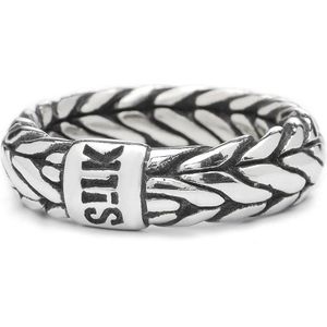 SILK Jewellery - Zilveren Ring - Zipp - 352.21 - Maat 21,0