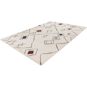 Lalee Agadir- vloerkleed- ruitendesign- Scandinavisch- berber style- modern- 200x290 cm multi kleuren