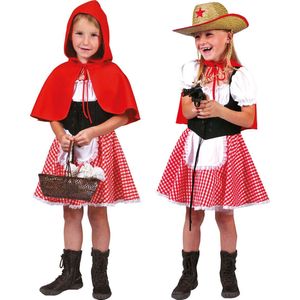 Verkleedpak Roodkapje meisje Lil' Red Girl 104 - Carnavalskleding