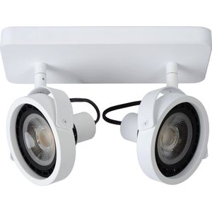 Lucide TALA LED Plafondspot - LED Dim to warm - GU10 (ES111) - 2x12W 2200K/3000K - Wit