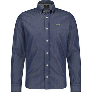 NZA Overhemd Upper Mangatawhiri Donkerblauw - Maat M - Heren - Overhemden Casual