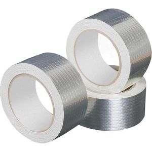 Waterdichte Reparatie Plakband voor Muren en Daken - Lekvrije Tape in Aluminiumfolie - Hoge Temperatuur Bestand - Maat: 50mmx5m