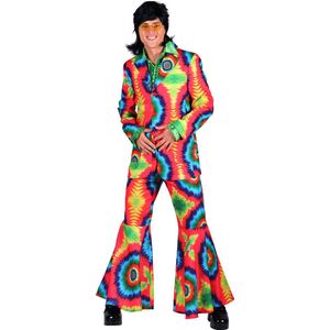 Hippie Kostuum Broadwayne Heren - Hippie Pak - Disco - Verkleedkleding - Maat S