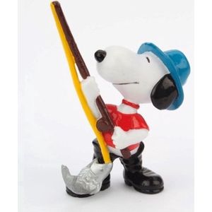 Peanuts - snoopy aan het vissen - visser - speelfiguur - 6 cm - schleich.