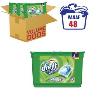 Dreft 3 in 1 Pods Everyday Care Regular 3x16st