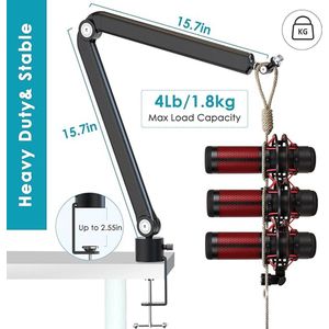 professional microphone arm - QuadCast Boom Arm Stand / microfoonhouder, microphone arm standard adjustable microphone stand