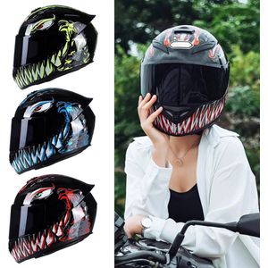 Motorhelm Voor Dames En Heren - FullFace Uniseks Rapid Street Helm Voor Mountainbike En Motor