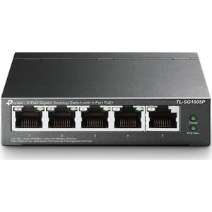 TP-Link TL-SG1005P - Netwerkswitch - Unmanaged - PoE - 5-Poorts