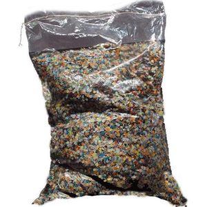 Confetti multikleuren ca. 5 kg in zak