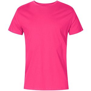 Men's T-shirt met ronde hals en korte mouwen Bright Rose - 3XL