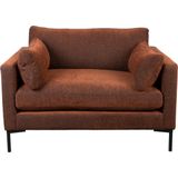 Zuiver Love Seat Summer Terra - Industriële loveseat in Terra Cotta - 125x101x82 cm - Polyester