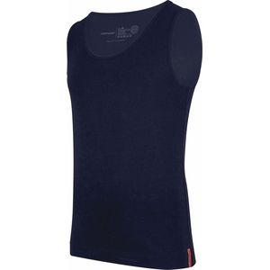 Undiemeister - Onderhemd - Onderhemd heren - Slim fit - Tanktop - Gemaakt van Mellowood - Ronde hals - Storm Cloud (blauw) - Anti-transpirant - XL