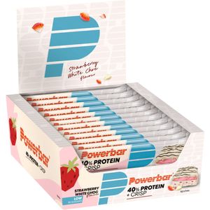 Powerbar 40% Protein+ Crisp Bar 40g (12 stuks) Strawberry White Choco