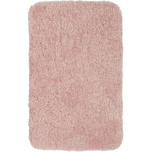 Tapijt voor badkamer met effen tuft Essential - Roze - 50x80 cm